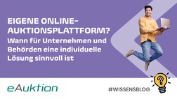 Wissensblog: Eigene Online-Auktionsplattform ? Wann individuelle Lösung von KYBERNA sinnvoll ist.